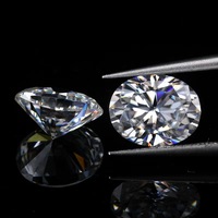 Pierre de Moissanite Ovale Couleur D Clarté VVS1 pour Bijoux Hip Hop et Colliers de Moissanite, Bijoux Fins
