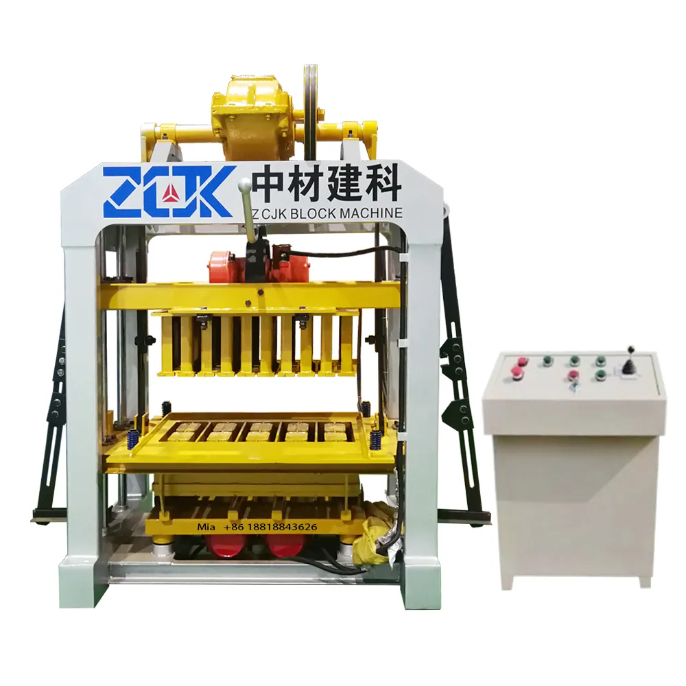 Hochwertige kleine Unternehmung maschine zur Herstellung von hohlen Blöcken Zement-Plattierziegel QTJY4-40 Ziegelmaschine