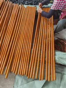 Mango de escoba de madera recubierto de PVC Color personalizado de alta calidad/Palos de fregona de madera/mango <span class=keywords><strong>Broomo</strong></span> - Product Image 6