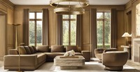 Fauteuil pivotant de luxe en velours crème capitonné avec base foncée pour salon, hôtel, lecture ou comme fauteuil d'appoint