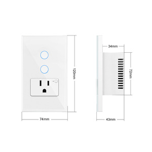 <b>Smart</b> Us Standard <b>Socket</b> 120x74mm Wi-Fi Remote Control For Home Hotel Use - Product Image 1