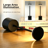 Lampe de bureau LED tactile rechargeable par USB, gradation progressive, sans fil, réglable, moderne, en aluminium, lampe de chevet