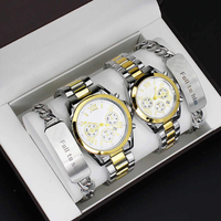 Regalos IStapromo, Relojes para Hombre y Mujer, Correas de Acero, Pulseras de Acero Inoxidable, Conjuntos de Relojes, Cajas de Regalo, Relojes para Pareja