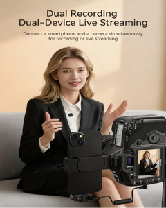 Micrófono Inalámbrico Mini M15 con Cancelación de Ruido y Estuche de Carga para TikTok, <span class=keywords><strong>YouTube</strong></span>, Transmisiones en Vivo, Entrevistas y Uso en Exteriores - Product Image 5