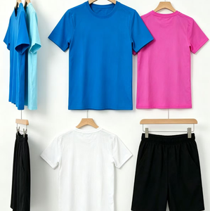 Nouvelle Arrivée 2027 – Ensemble <span class=keywords><strong>de</strong></span> Sport Homme Tendance : Short et T-shirt <span class=keywords><strong>de</strong></span> Fitness Respirant en Polyester à Manches Courtes - Product Image 5