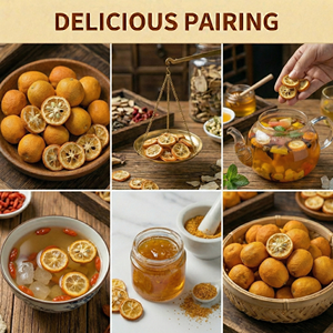 Té de Frutas Secas con Rodajas de Kumquat y Limón, Bebida Saludable con Vitamina C - Product Image 4