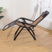 Chaise à bascule populaire et très demandée, portable et pliable, d'extérieur, en rotin et bois, à gravité zéro, avec fonction dildo et repose-pieds