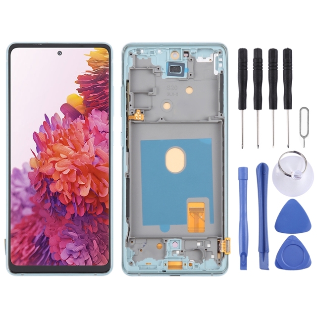6.43 inch OLED LCD Screen Digitizer Full Assembly with Frame for Samsung S20 FE SM-G780F