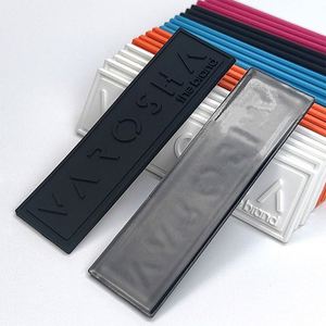 Custom 3D <b>Transparent</b> Soft PVC Design logo Embossing Pvc Patches Heatpress Rubber Silicone 3D Patches <b>Label</b> with velcro Iron on - Product Image 1