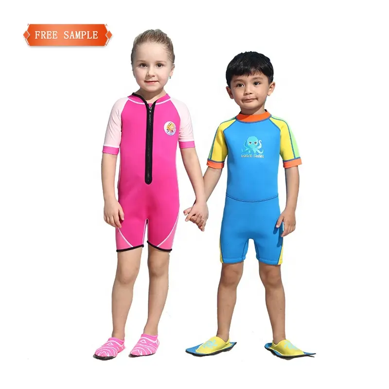 Preços por atacado custom made shorty crianças suave neoprene mergulho wetsuit terno