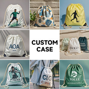 Nouveau sac à cordon personnalisé grand format pour sérigraphie, sac à cordon multicolore, sac à cordon de sport et de gym, sac à cordon de camping - Product Image 6