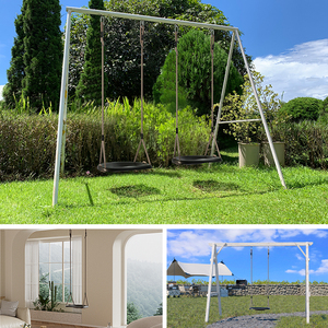 Ropecube & tiêm đu Seat với Polyester Rope Heavy Duty 400lbs công suất có thể điều chỉnh sân chơi ngoài trời Vườn đu - Product Image 5