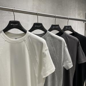 Men's Summer Cool Feeling Quick Dry Sports T-Shirt, <b>Patchwork</b> Breathable Athletic <b>Top</b>, Casual Daily Workout Tee for Men - Product Image 2