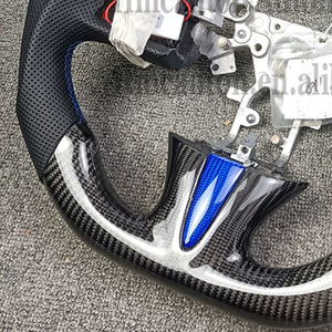 พวงมาลัย LED สำหรับ Infiniti Q50พวงมาลัยรถยนต์หนังคาร์บอนไฟเบอร์เจาะรู - Product Image 6