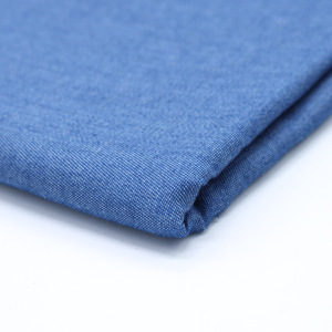 Tela vaquera de sarga teñida con hilo de algodón de 4 oz, lavada, 145 cm de ancho, índigo azul negro, tejido liso sin elasticidad - Product Image 5