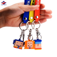 Longzhiyu Custom 3D Cute Doll Keychain with Personalized Logo Soft PVC Cheap High Quality Keyring Crafts and Gifts