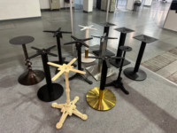Pièces de meubles décoratifs de base de table en acier de fonte de forme conique Lifepursue