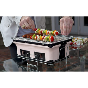 Mini Barbecue de Table Portable pour Camping, en Céramique Style Japonais, au Charbon - Product Image 3