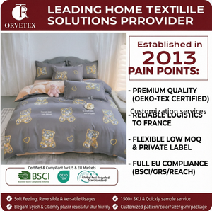 Orvetex Popular Luxury <strong>purple</strong> Flower <strong>Duvet</strong> <strong>Set</strong>, Bed Sheet <strong>Set</strong>, Anti-static Suitable for Household Comforter <strong>Set</strong> - Product Image 2