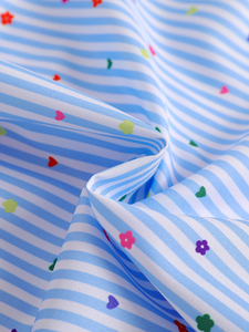 <span class=keywords><strong>Robe</strong></span> d'été décontractée pour bébé fille, <span class=keywords><strong>robe</strong></span> à bretelles rayée bleue et <span class=keywords><strong>blanche</strong></span> avec des motifs de fleurs colorées et des abeilles sur la jupe - Product Image 5