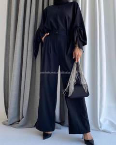 ชุดมุสลิมหญิงแบบ 2 ชิ้น สำหรับวันอีด ชุดกางเกงสองชิ้นสำหรับผู้หญิงมุสลิม ชุดเข้าเซ็ต - Product Image 5