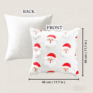 Fundas de Almohada Navideñas al por Mayor, 4 Piezas, <span class=keywords><strong>Textura</strong></span> de Lino de Poliéster, Diseño de Muñeco de Nieve, Cuadros Buffalo, Fundas Decorativas Cuadradas para Cojines - Product Image 2