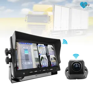 CareDrive Universal forklift camera system 7 inch lcd monitor mini tv display 2 ways 4 pin aviation ahd 1080p reverse camera