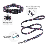 Harnais en maille douce laisse pour chien support de sac à crottes lueur lumière sombre ensemble d'accessoires pour animaux de compagnie avec animal confortable pour votre fourrure