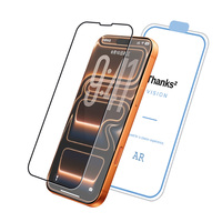 Protection d'écran en verre trempé anti-reflet 9H AR à haute transmission lumineuse pour iPhone 11 12 13 14 15 16 17 18 Pro Max