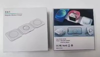 Chargeur sans fil 3 en 1 15W chargeur magnétique à charge rapide pour iPhone pour iWatch pour Airpod ilepo changeur portable CE FCC ROHS