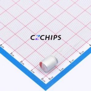 Condensateur solide TD1E337M0811, composant traversant (THT), D8xL11.5mm 330uF 20% 25V 4.05A100kHz - Product Image 1