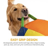 ZMaker Nouveau ballon de dressage pour chien et cheval, ballon interactif géant pour chien, ballon gonflable extra large pour chien, jouet avec doublure intérieure remplaçable
