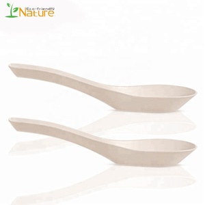 120MM cubiertos desechables <span class=keywords><strong>chino</strong></span> desechables biodegradables almidón de maíz sopa cuchara - Product Image 2
