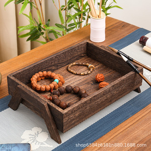 Solid Wood <b>Tea</b> Tray Rectangular Durable Storage For Afternoon <b>Tea</b> Kung Fu <b>Tea</b> <b>Set</b> - Product Image 5