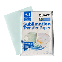 Quaff A4 taille 8.27x11.69 pouces 100gsm papier de transfert de sublimation 100 feuilles/impression instantanée papier de sublimation motif de vêtement