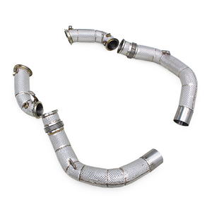 ท่อไอเสียตรงแบบ Bolt-on สำหรับ BMW X5M/X6M F95/F96/LCI 4.4TT ปี 2020-2024 พร้อมแผ่นกันความร้อน ท่อลงเทอร์โบ สแตนเลสสตีล สปอร์ตเฮดเดอร์ - Product Image 1