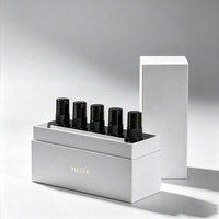 Coffret Découverte de Parfums Miniatures Premium 6 pièces, Boîte Cadeau en Papier à Couvercle Rabattable pour Eau de Parfum, Échantillons d'Huiles Essentielles 1.5/2/2.5ml