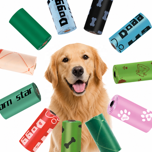 Sacs à déjections canines biodégradables écologiques parfumés à la lavande, style boîte à mouchoirs portable, extra épais, anti-fuite, recharge <span class=keywords><strong>en</strong></span> vrac - Product Image 2