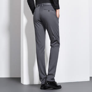 Venta caliente Pantalones casuales para hombres Pantalones elásticos delgados sin hierro - Product Image 2