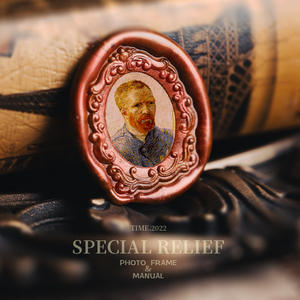 Hot Sells Copper New Pattern Speziell geformter Vintage Foto rahmen Serie Wax Seal Stamp Head - Product Image 2