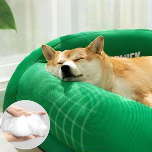 Pet Cushion Eco-Friendly Modern <b>Dog</b> Cat <b>Sofa</b> <b>Bed</b> Striped Backrest Anti-Slip Removable Cover Oxford Cloth Small Animals - Product Image 3