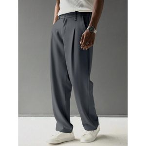 Pantalon plissé pour homme FOXA, taille élastique, coupe large, décontracté, anti-plis, en polyester et coton - Product Image 6