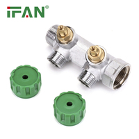 IFAN Matériel de plomberie 2 voies 3 voies Collecteur de chauffage par le sol Alimentation en eau Collecteur en laiton PEX