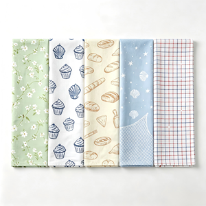 Essuie-tout en coton imprimé numérique lavable pour cuisine domestique, vente en gros - Product Image 1