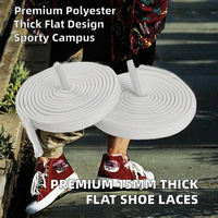 Lacets plats en polyester tressé pour chaussures de sport, lacets de remplacement pour baskets