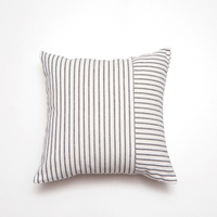 INS Style minimaliste canapé coton lin jeter taie d'oreiller décoration de la maison 45x45CM rayure canapé housses de coussin