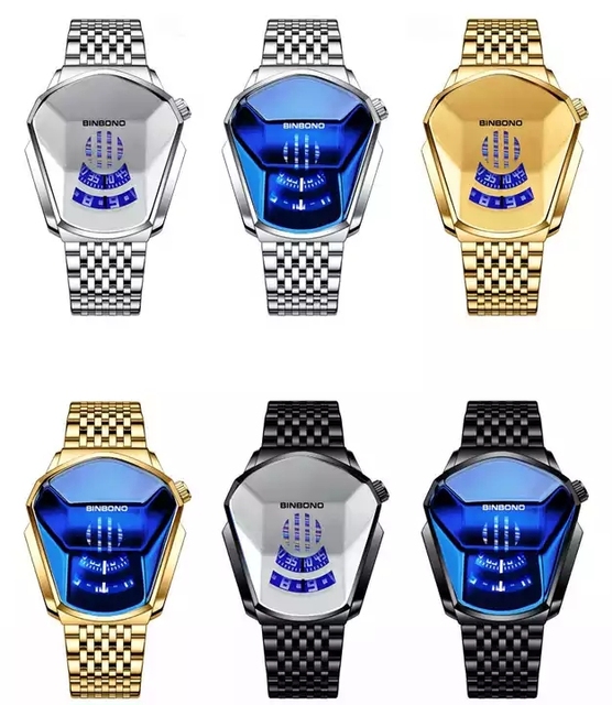 Wholesale Luxury Fashion Men Waterproof Watches Design Wrist Watches Man Clock Men Quartz Watch Relogio Relojes Stainless Steel