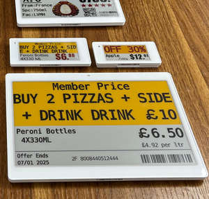 Système d'étiquetage électronique ESL pour entrepôt avec écrans E-Ink 4 couleurs de 7,5 pouces, balises intelligentes PTL Pick By Light, passerelle API et connectivité BLE - Product Image 1