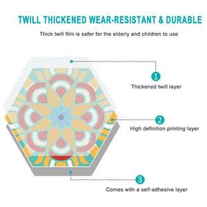 <span class=keywords><strong>Carrelage</strong></span> de sol en <span class=keywords><strong>vinyle</strong></span> <span class=keywords><strong>hexagonal</strong></span> uni en PVC imperméable, antidérapant, écologique et résistant à l'usure pour cuisines, ateliers et hôtels - Product Image 2