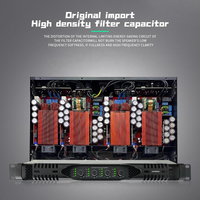 Amplificador Clase D DZ1300 de 1300W, 4 Canales, Sistema de Sonido Profesional para Karaoke, Amplificador de Potencia Digital 1U, Receptores y Amplificadores